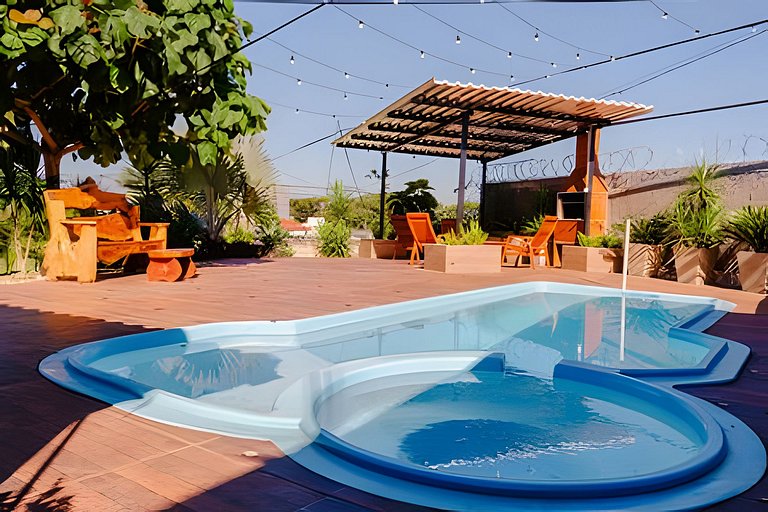 LaCabanaEco (Piscina e Lareira) em Chapecó