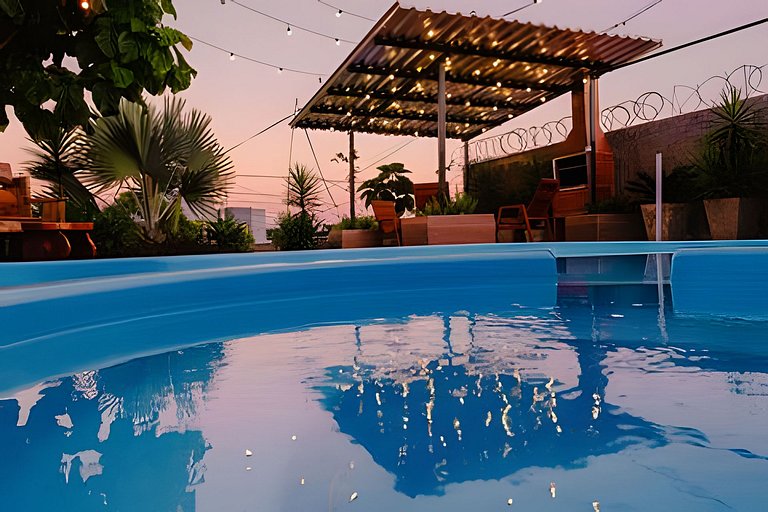 LaCabanaEco (Piscina e Lareira) em Chapecó
